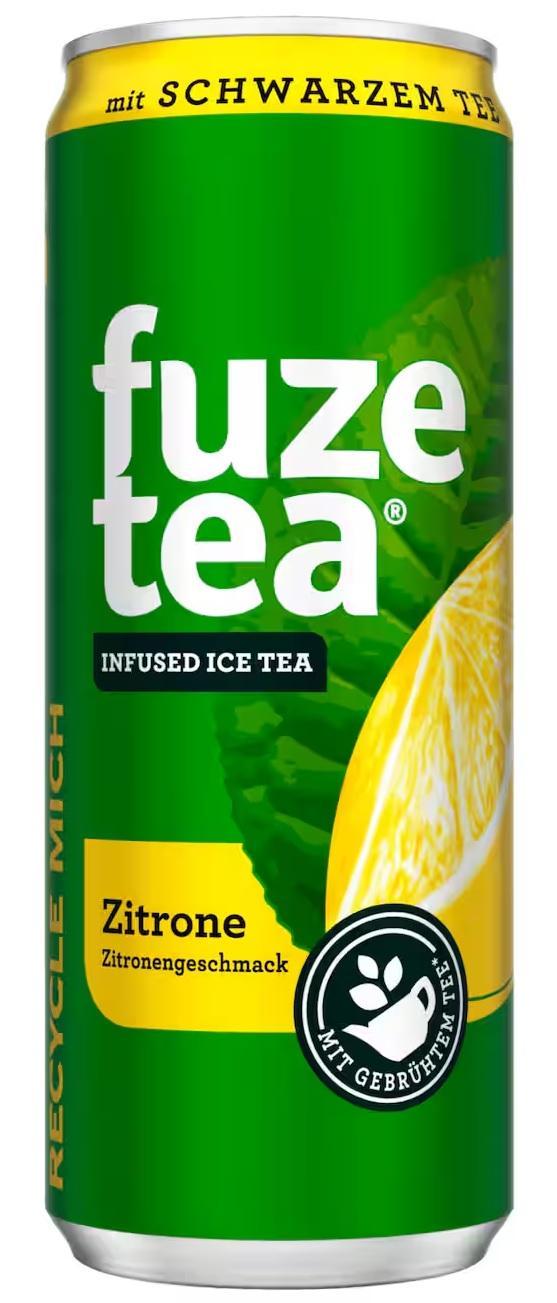Fuze Tea Schwarzer Tee Zitrone - 24 x 0,33l Dose