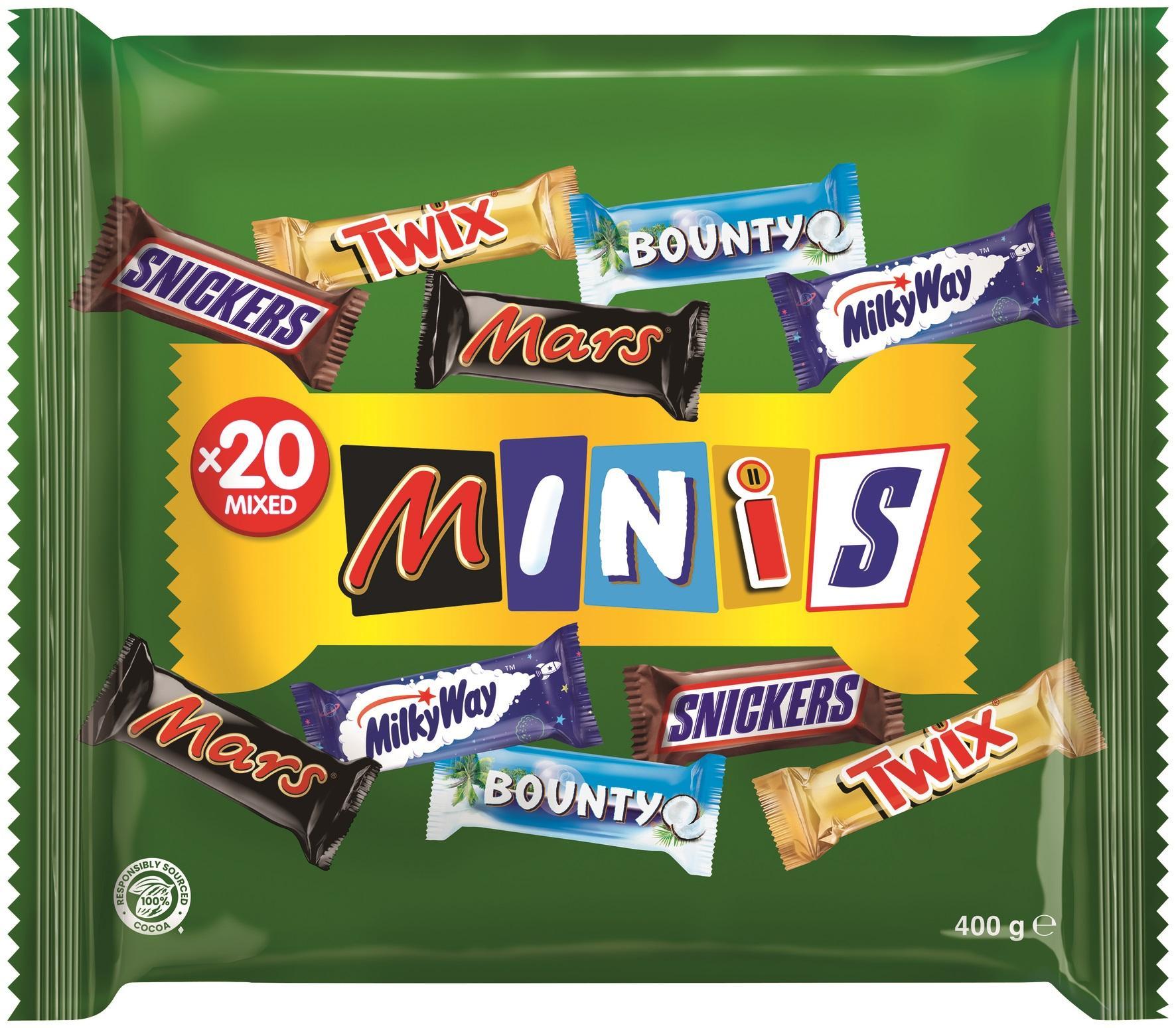 Mars Mixed Minis 1 x 400g Beutel (Inhalt 20 Minis)