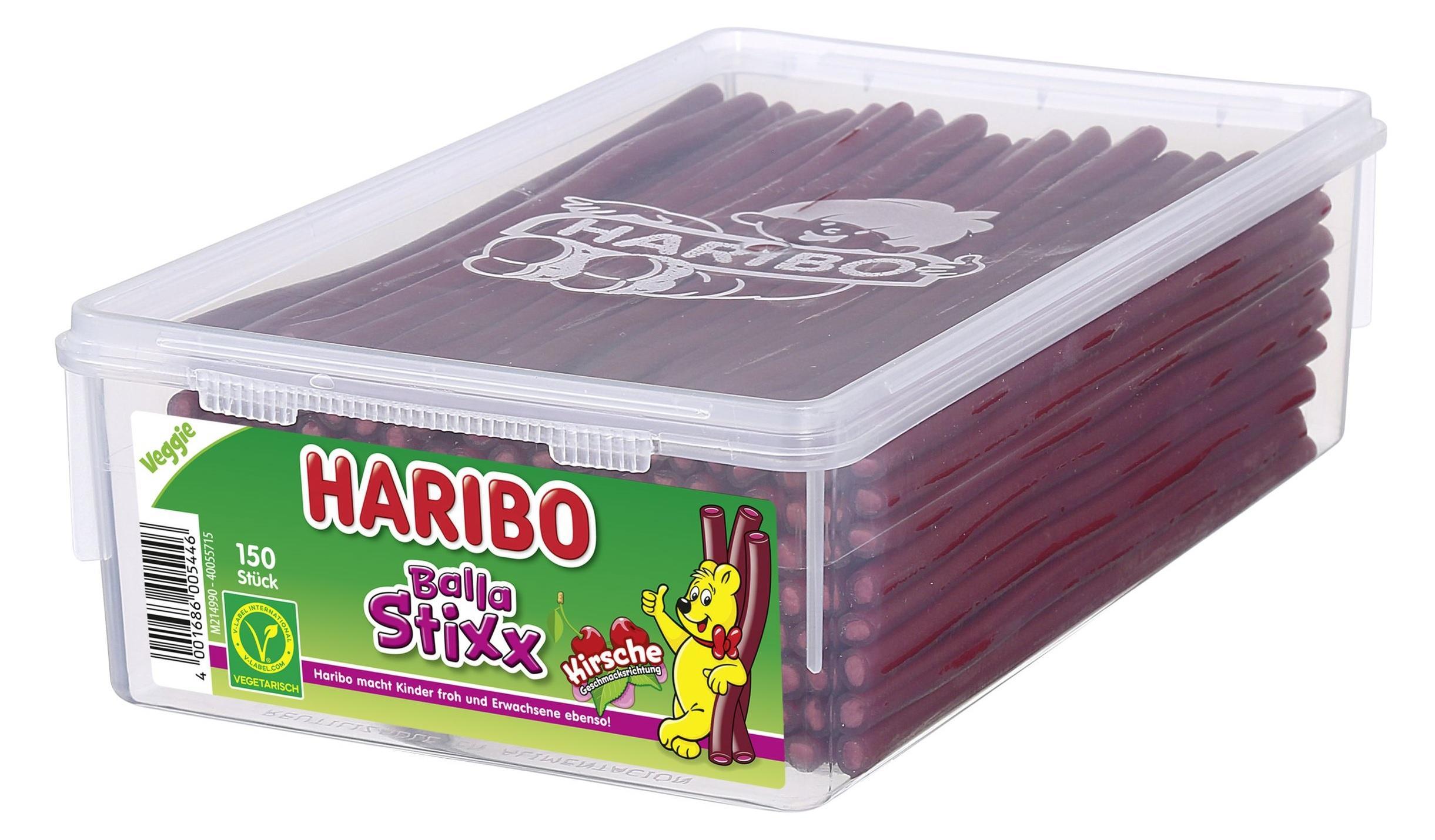 Haribo Balla Balla Kirsche Vegan - 150 Stück in der Dose