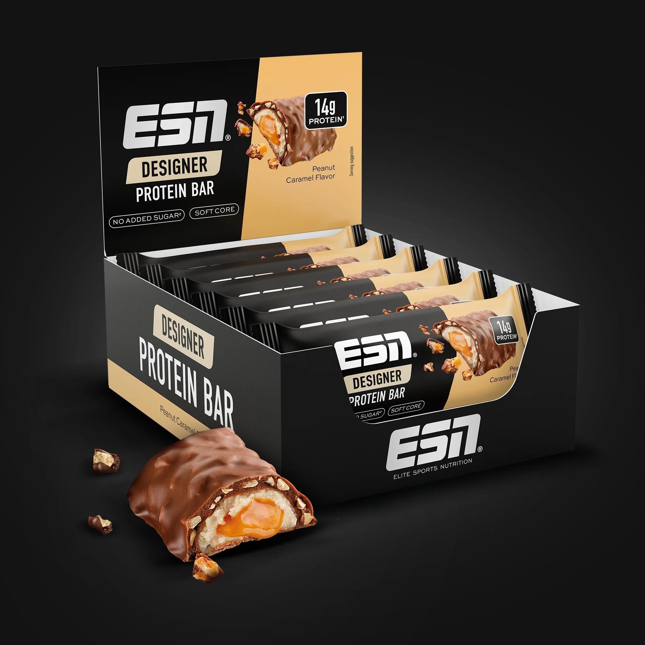 ESN Designer Bar Proteinriegel Peanut Caramel - 12x45g Riegel