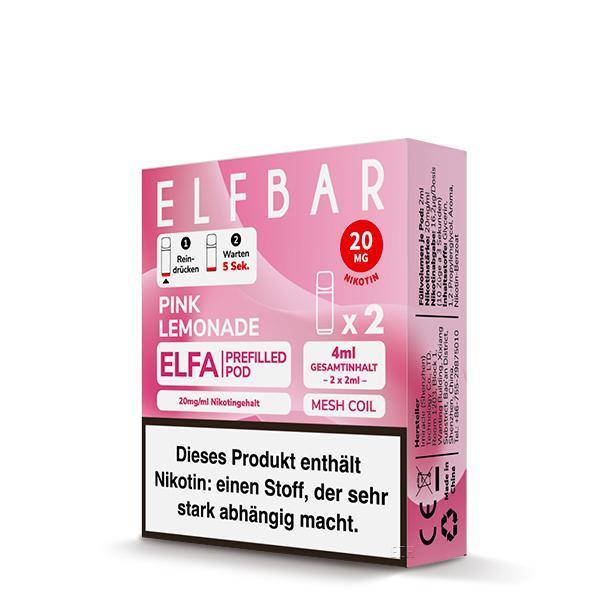 ElfBar ELFA Pods Pink Lemonade 20mg - 10 x 2er Pack Zitrus Beeren Pods