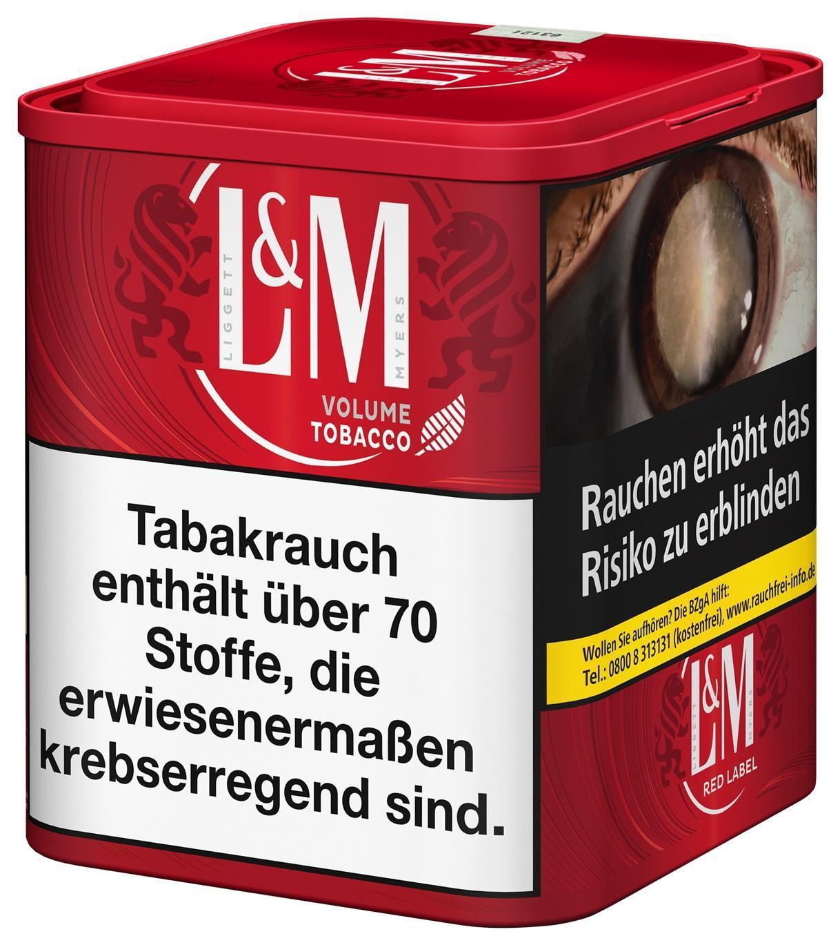L&M Volume Tobacco Red L 80g Dose á 24,95 EUR