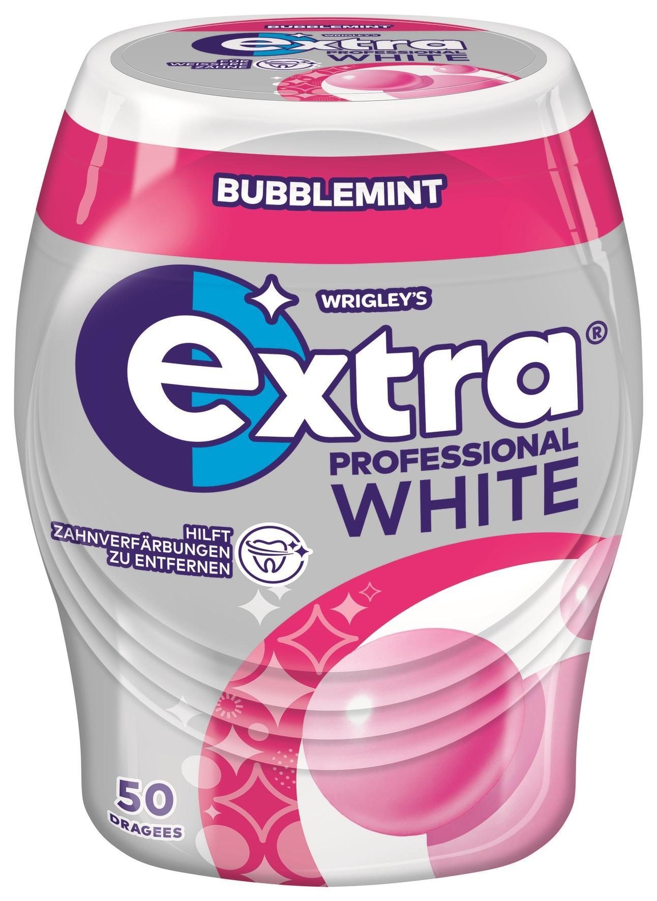 Wrigleys Extra Professional White Bubblemint Dose - 12 x 50 Stück