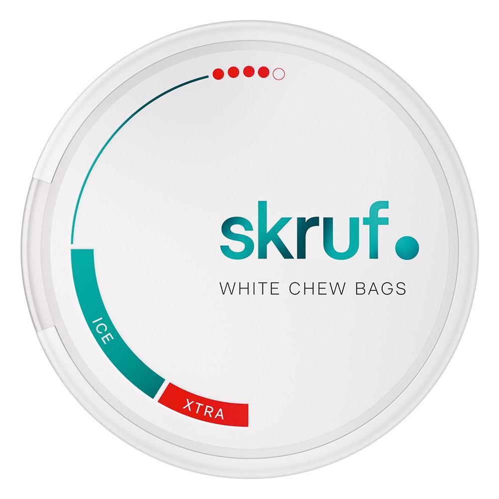 Skruf ICE White Chew Bags #4 - 5 x 17g Dosen