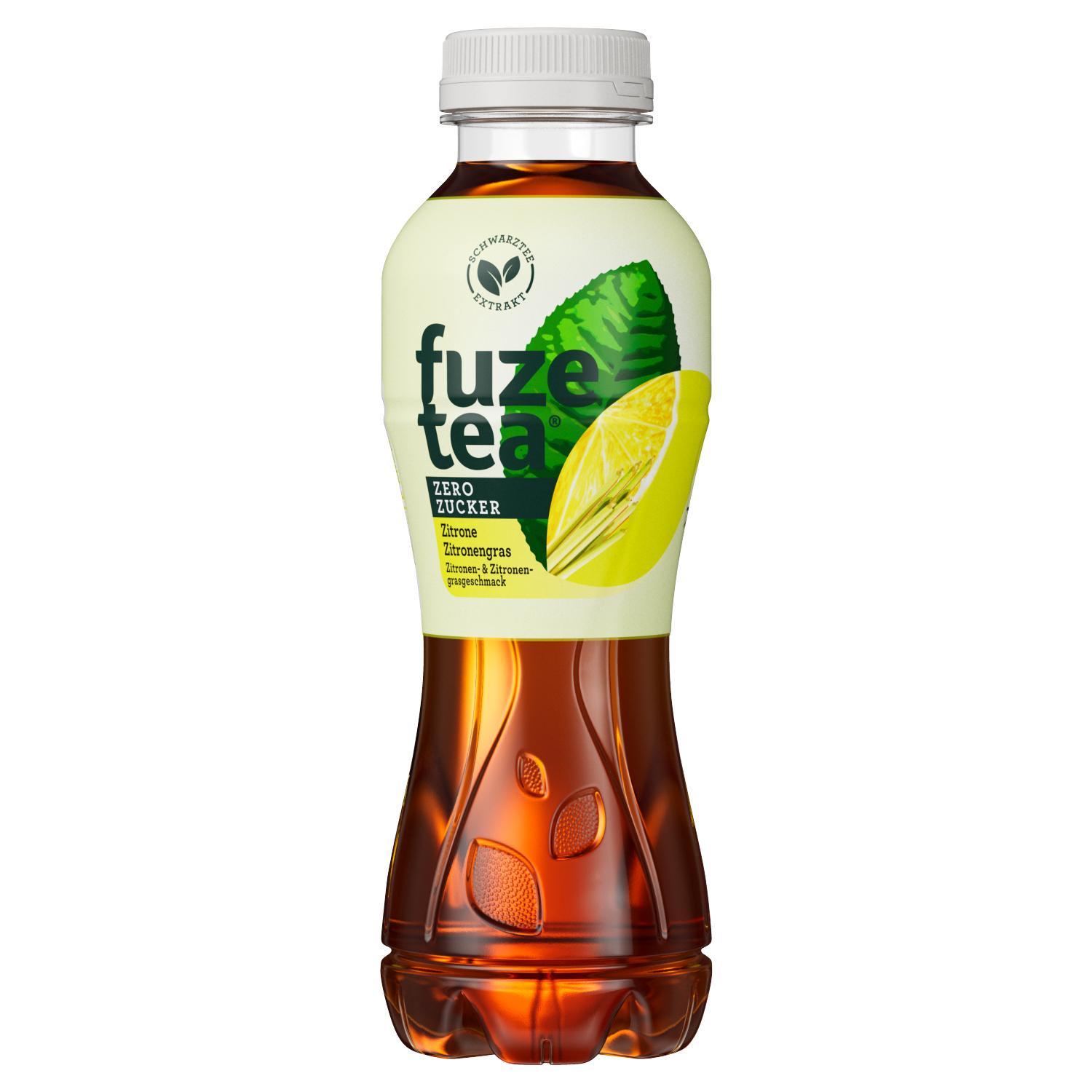 Fuze Tea Zero Schwarzer Tee Lemon - 12×0,4l Flaschen