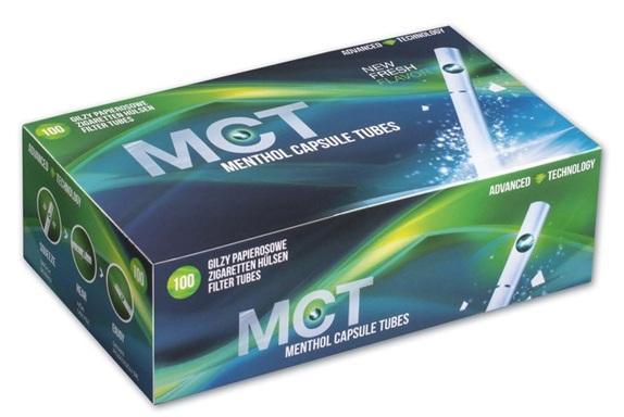 MCT Zig. Hülsen 100er Menthol-Kapseln - 5 x 100 Stück