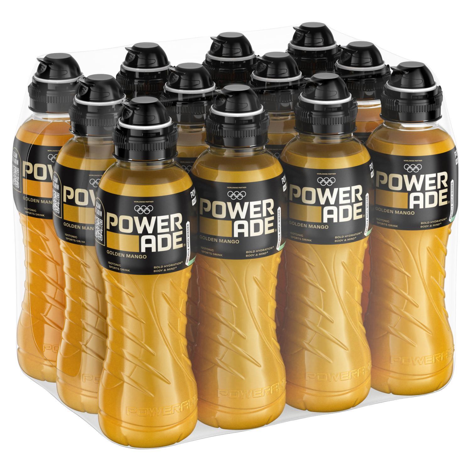 Powerade Golden Mango - 12 x 0,5l Flasche