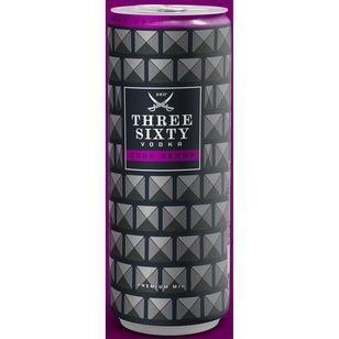 Three Sixty Vodka Dark Berry 10% 12 x 0,33l DPG Dosen