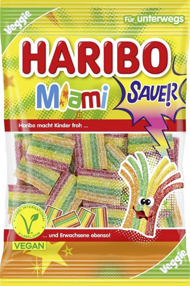 Haribo Miami Sauer - 85g Beutel