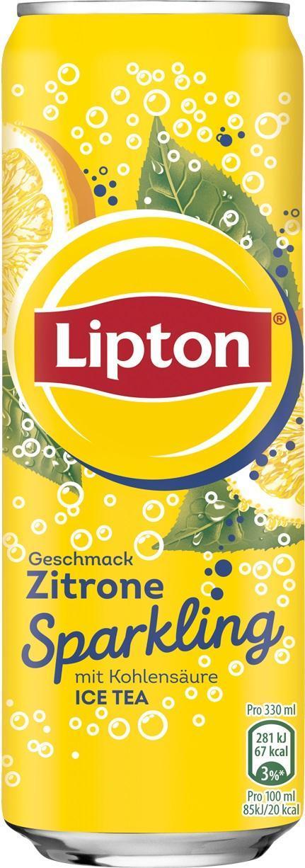 Lipton Ice Tea Sparkling Zitrone - 24 x 0,33l Dose