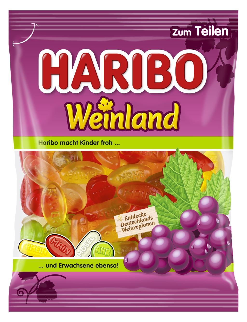 Haribo Weinland Weingummi - 175g Bt.