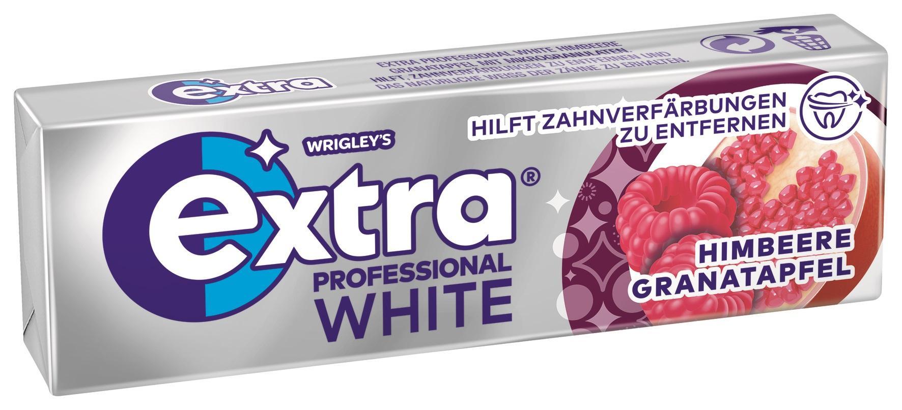Wrigleys Extra Professional White Himbeer Granatapfel - 30 x 10 Stück