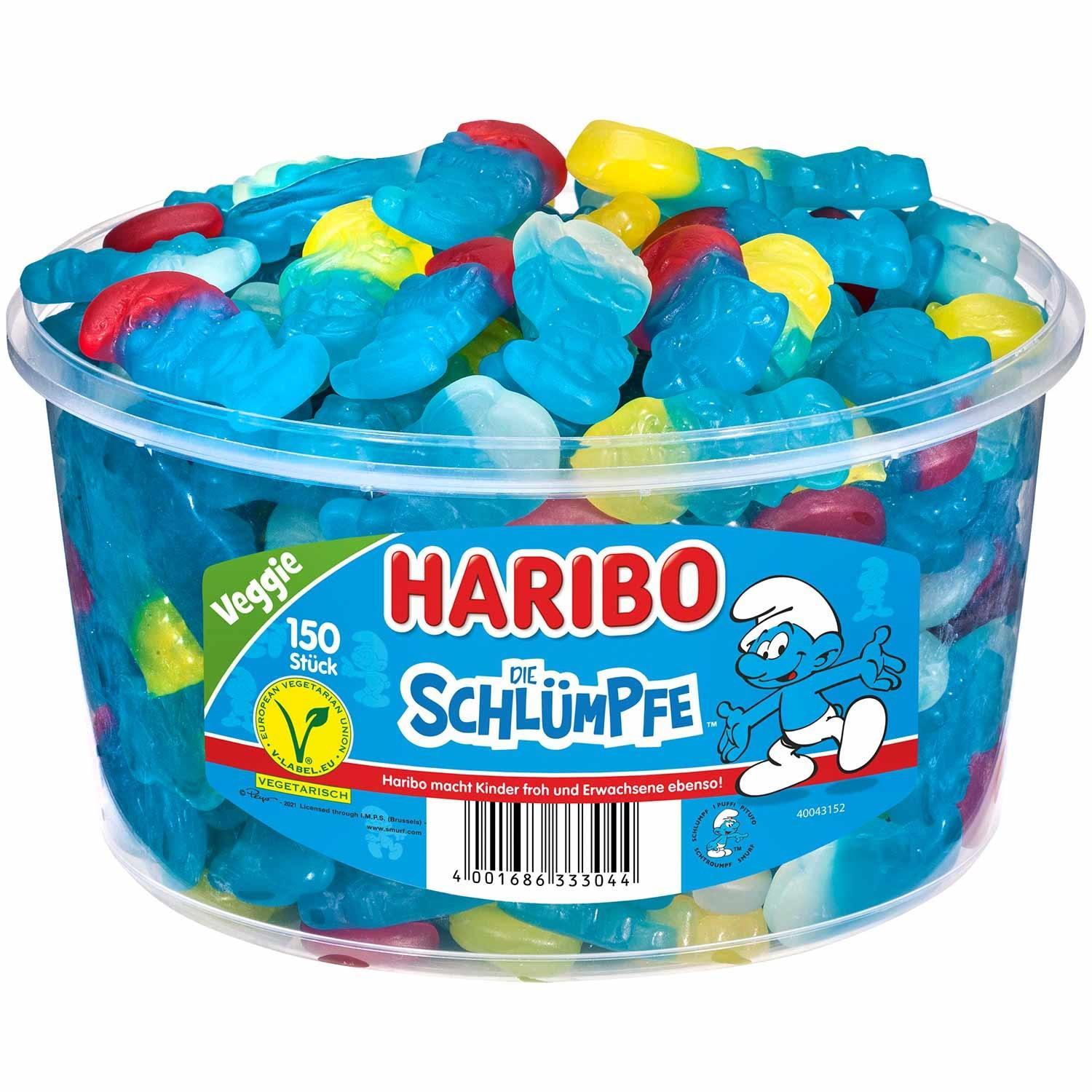 Haribo Schlümpfe - 150 Stück in der Dose