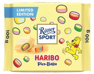 Ritter Sport HARIBO Pico-Balla Weiß - 100g Tafel