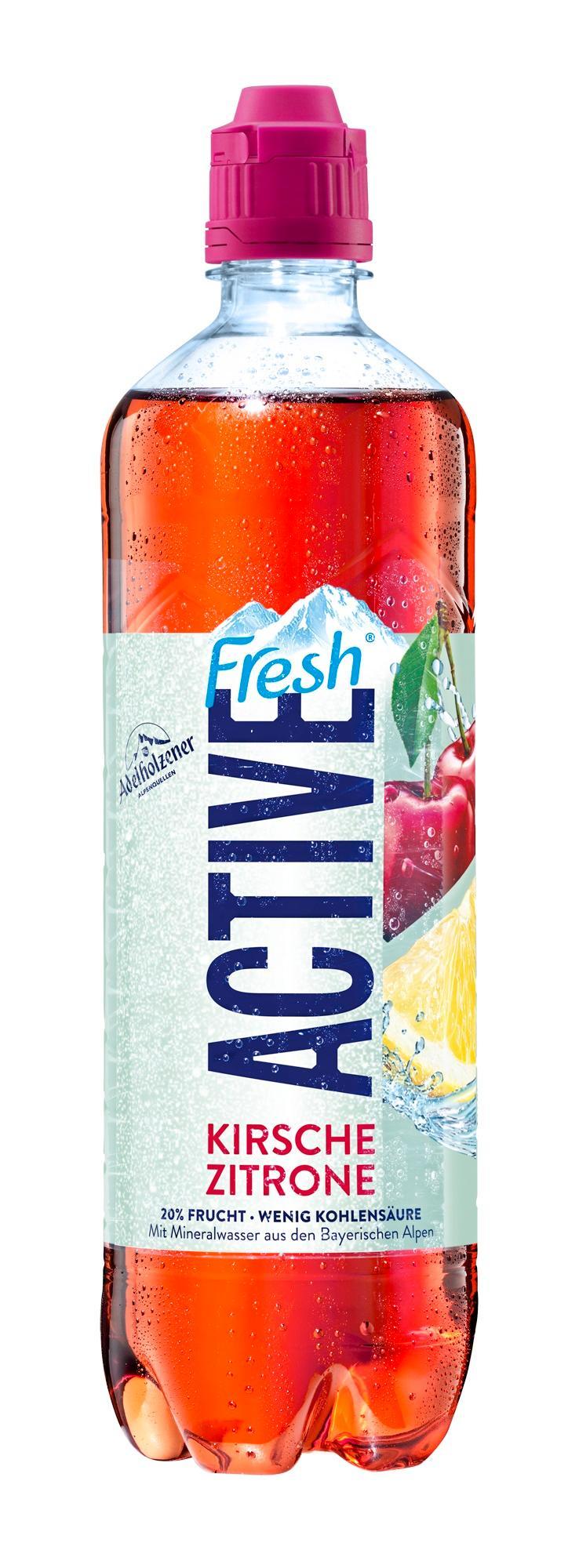 Active Fresh Kirsche Zitrone - 8 x 0,75l Flasche