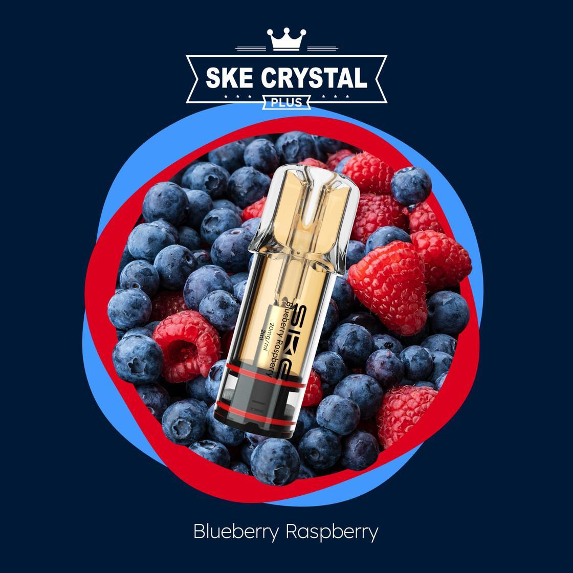 Ske Crystal Bar Plus Pod Blue Raspberry 20 mg - 10x2 Stück