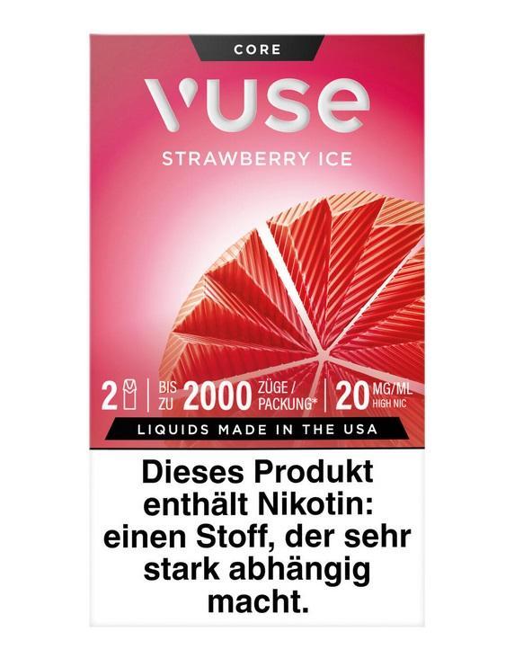 Vuse Pod Strawberry Ice 20 mg Nikotin - Doppelpack (2 × 2 ml) mit Erdbeer-Eis-Aroma