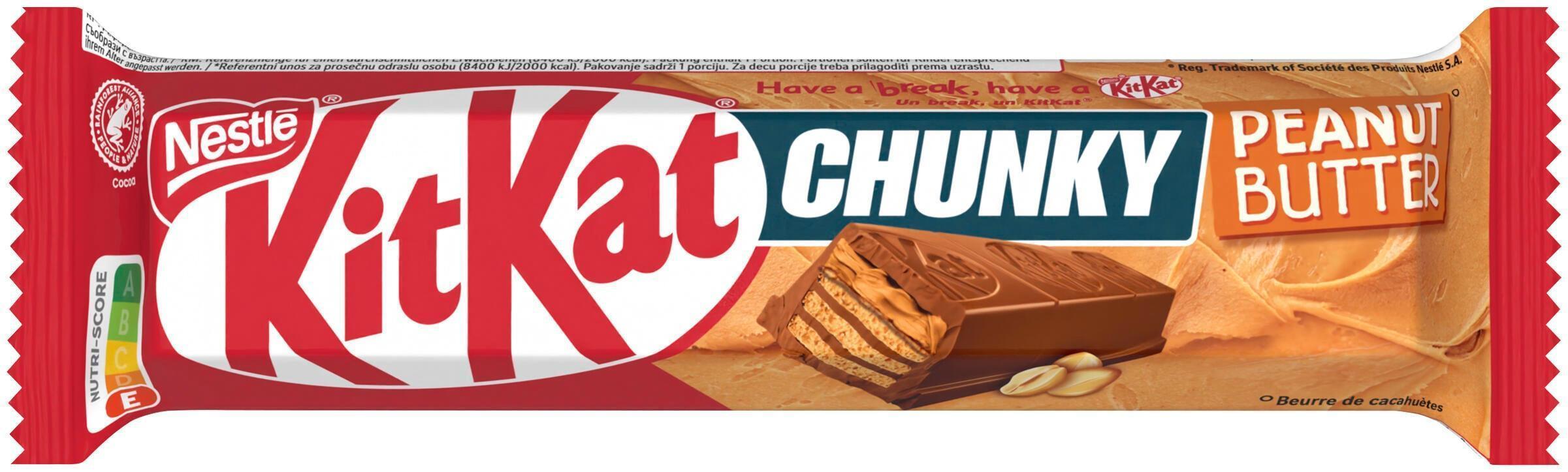 Kit Kat Chunky Peanut Butter - 24 x 42g Packung