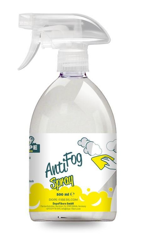 DopeFibers AntiFogSpray 500 ml - Anti-Beschlag-Spray für Scheiben & Spiegel
