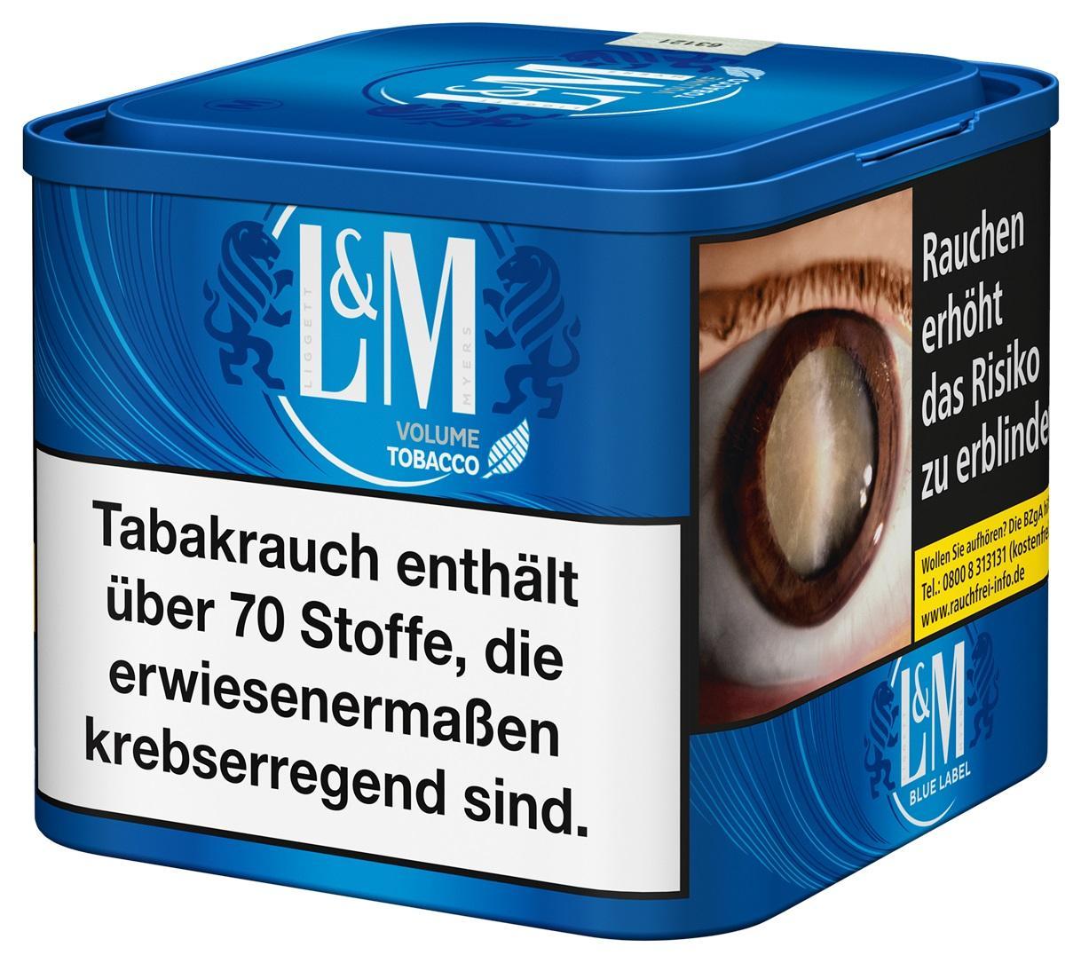 L&M Volumen Tobacco Blue M - 39g Dose á 12,65 EUR