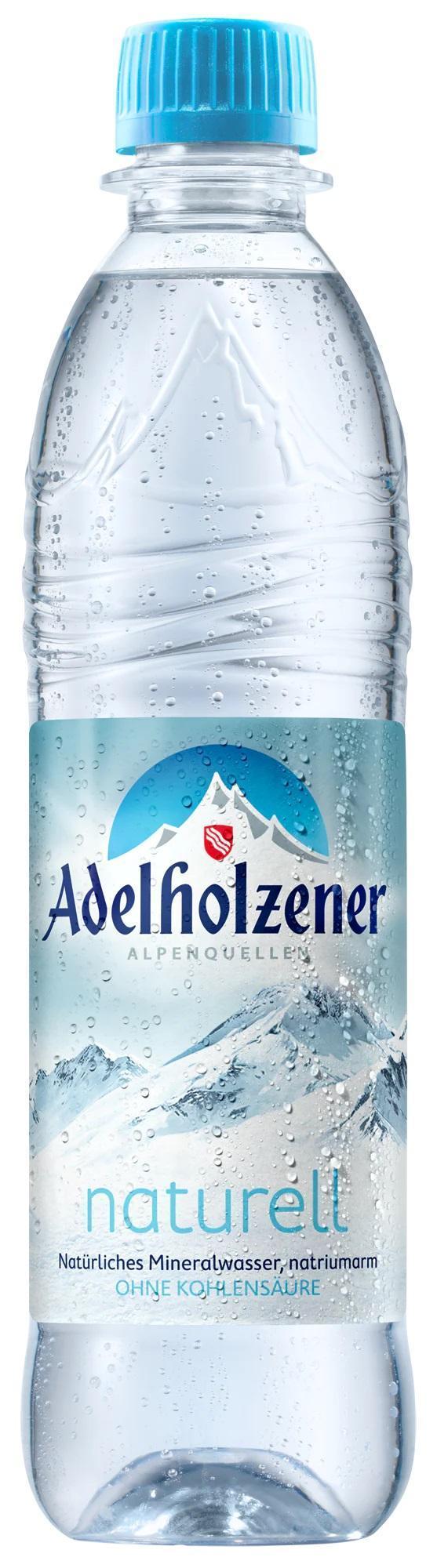 Adelholzener Naturell - reines stilles Mineralwasser 18x0,5 l
