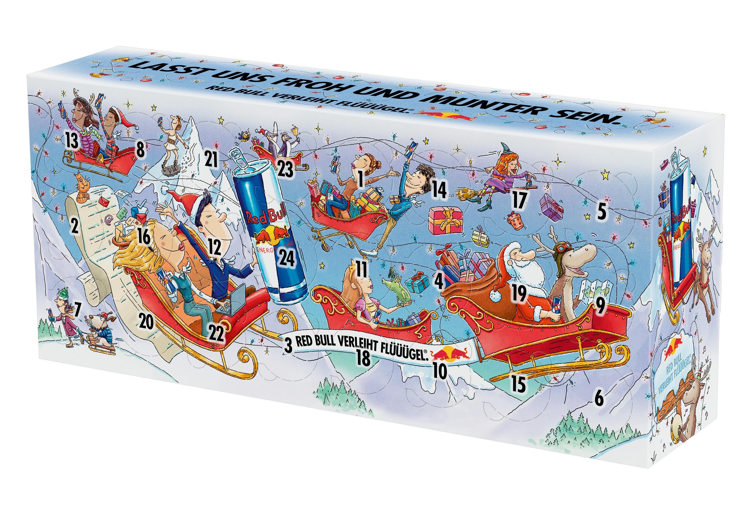 Red Bull Adventskalender 2026 mit 24 Dosen à 250 ml
