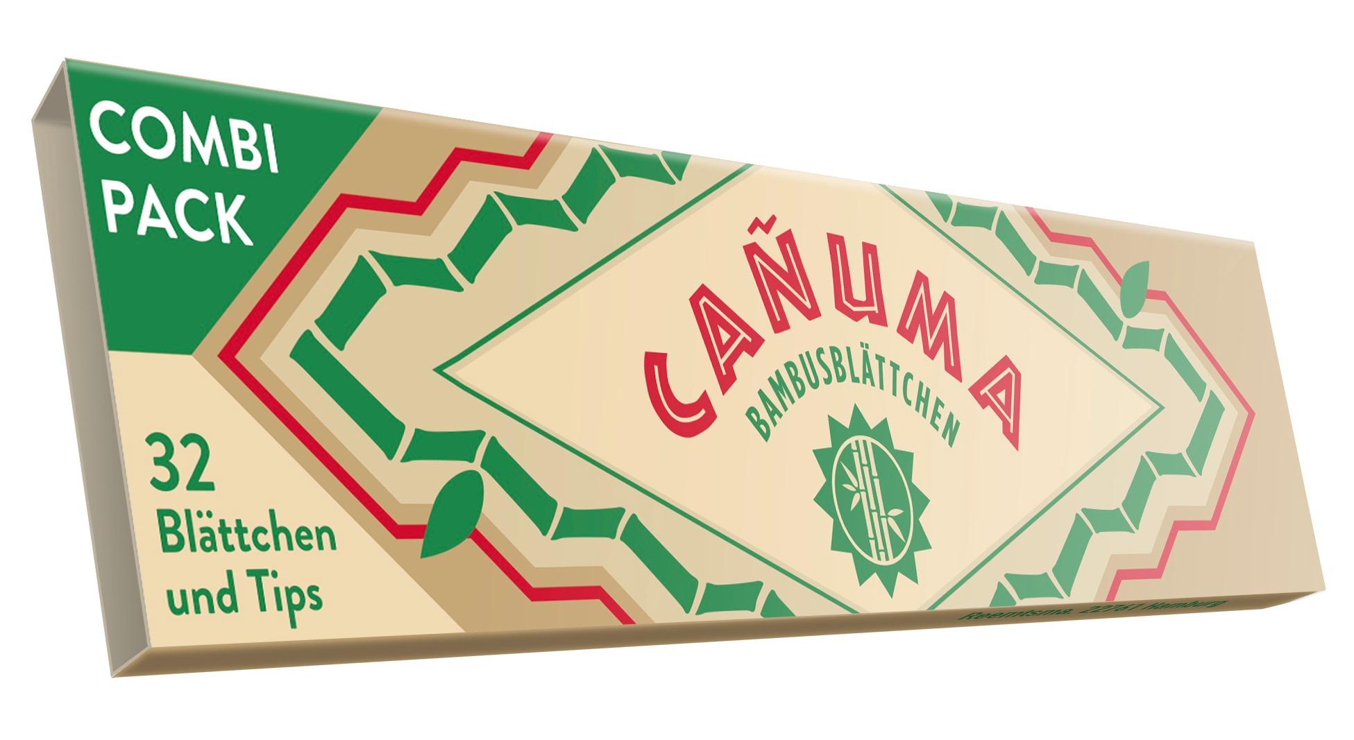 Canuma by Rizla - Slim Bambusblättchen mit Filter Tips - 24x32 Stück