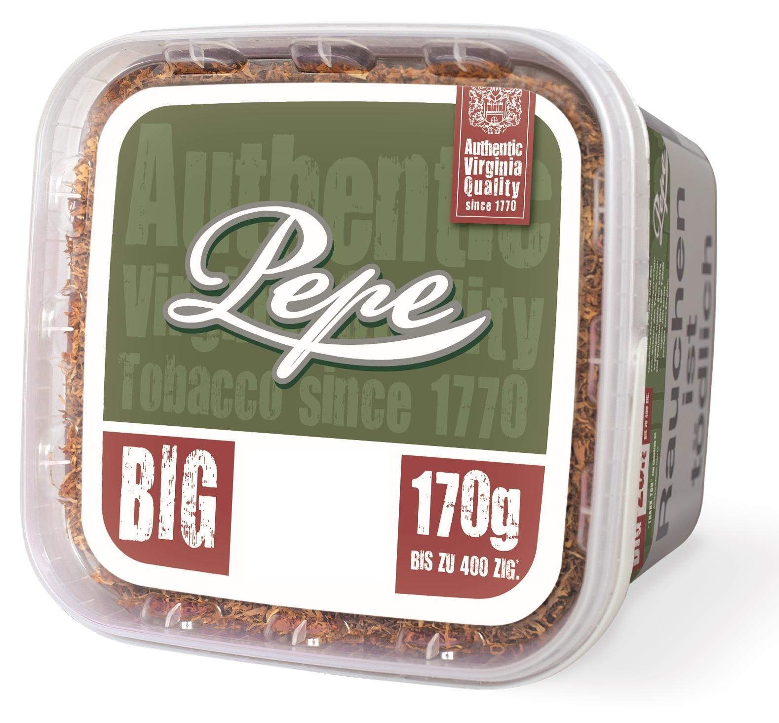 Pepe Rich Green Volumen Tabak - 170g Eimer