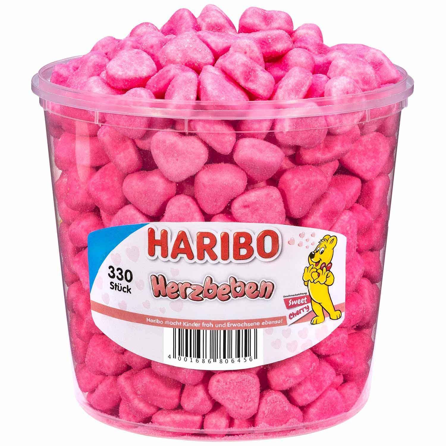 Haribo Herzbeben - 330 Stück in der Dose