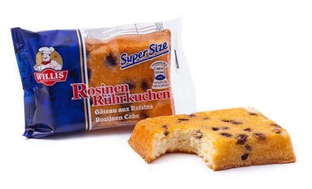 Willis Rosinen Rührkuchen - 30 x 80g PAckung