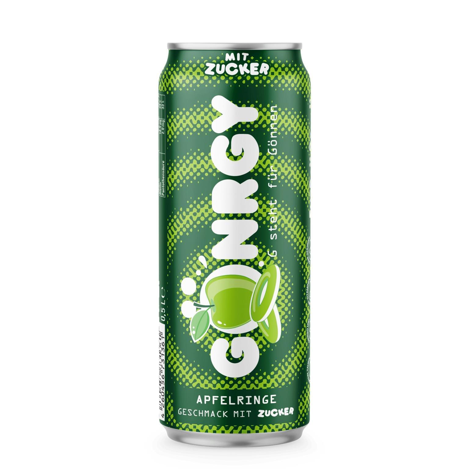 Gönrgy Energy Apfelringe Zucker 24×0,5 l Dose