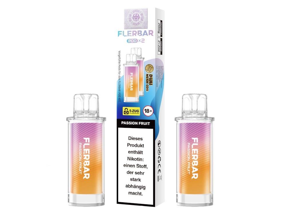 Flerbar Pod Passion Fruit 20 mg Pods - 10x2 Stück