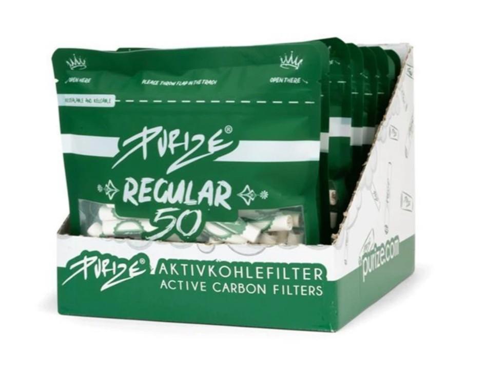 Purize Aktivkohlefilter 9mm weiß - 8×50 Filter