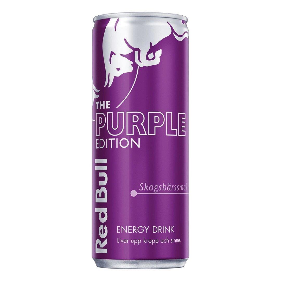 Red Bull Energy Import Purple Skogsbärssmak  Edition - 24 x 0,25l Dose