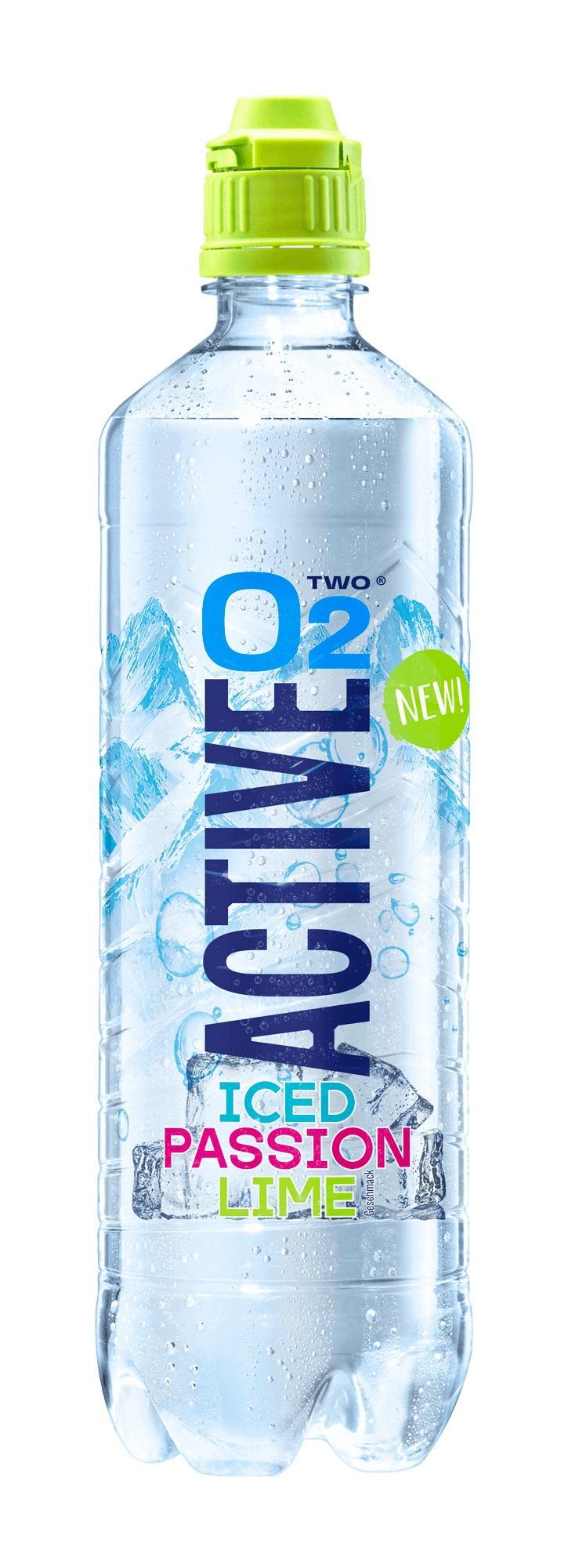 Active O2 Iced Passion Lime - 8 x 0,75l Flasche