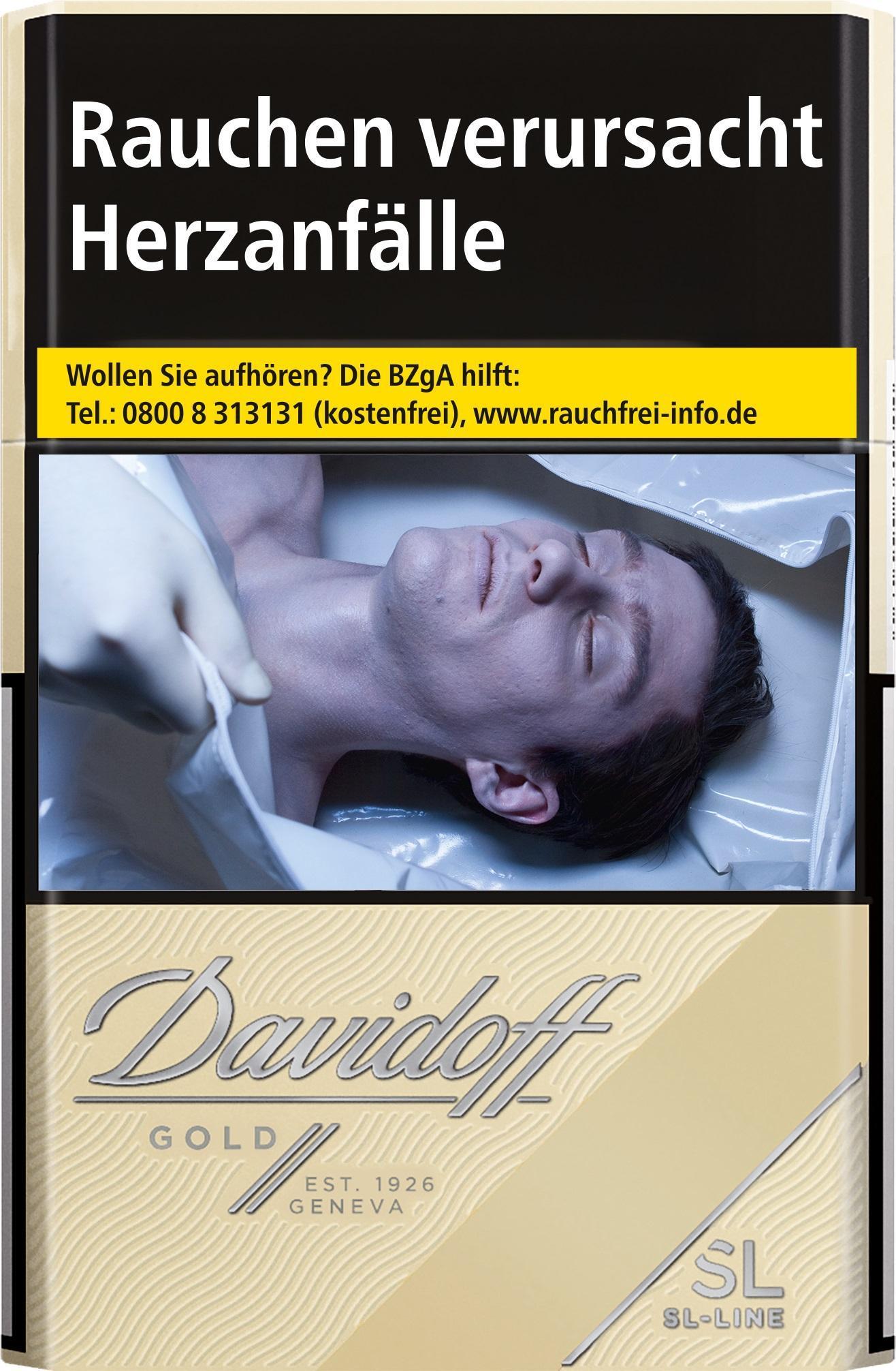 Davidoff Gold Slim-Line 9,40 EUR - 10 x 20 Zigaretten