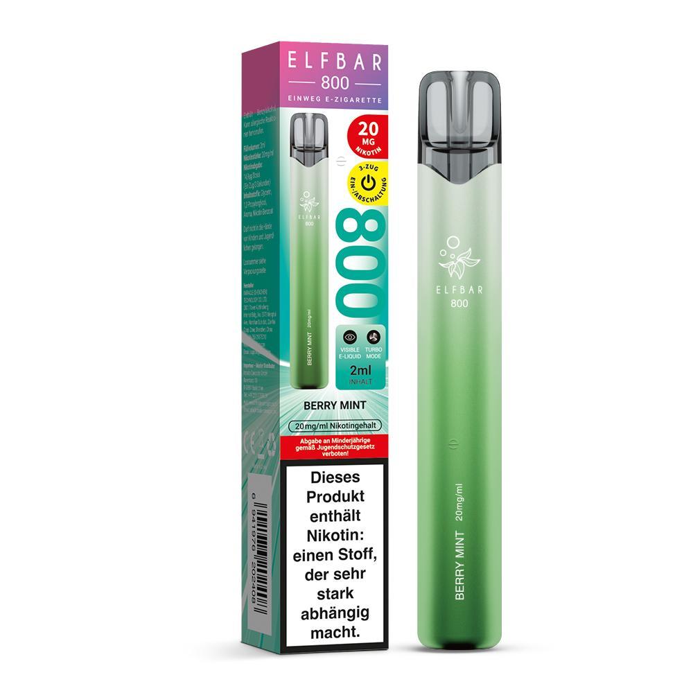 ElfBar 800 Berry Mint 20mg - 1 x 10 Stück