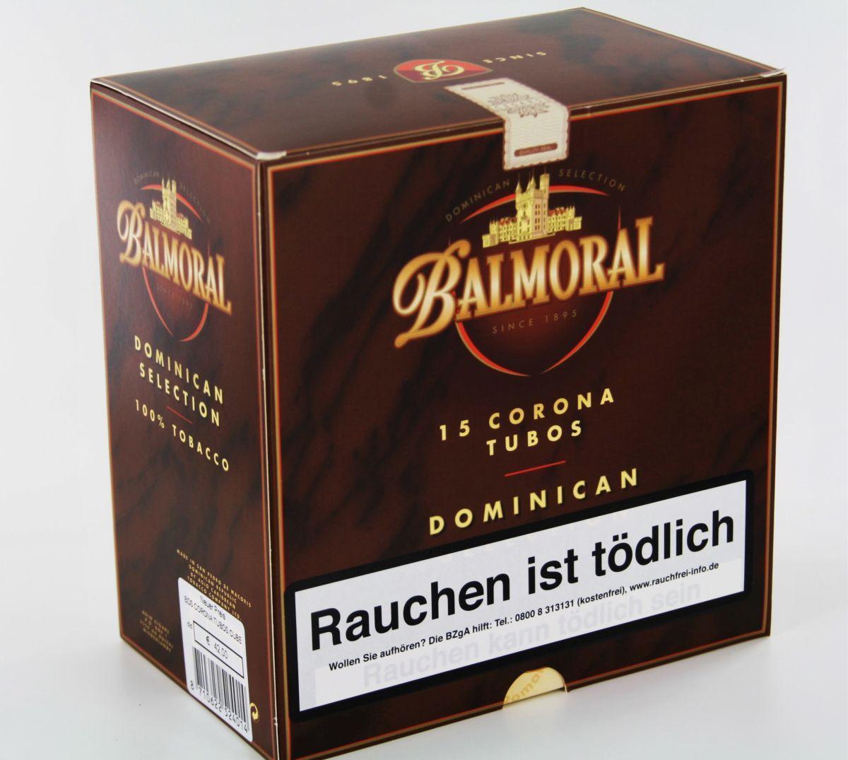 Balmoral Domin.Selec.Corona Tubo Display - 1 x 15 Zigarren á 4,00 EUR
