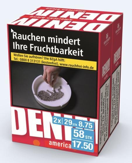 Denim Red 5XL Duo-Pack 17,50 EUR - 4 x 58 Zigaretten