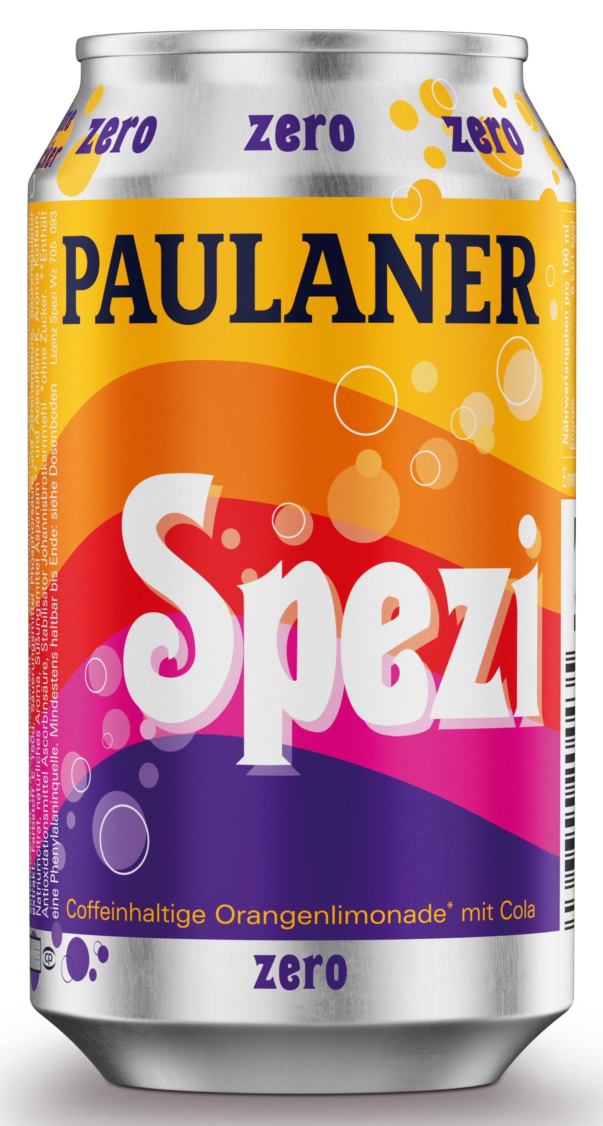 Paulaner Spezi Zero - 24 x 0,33l Dose