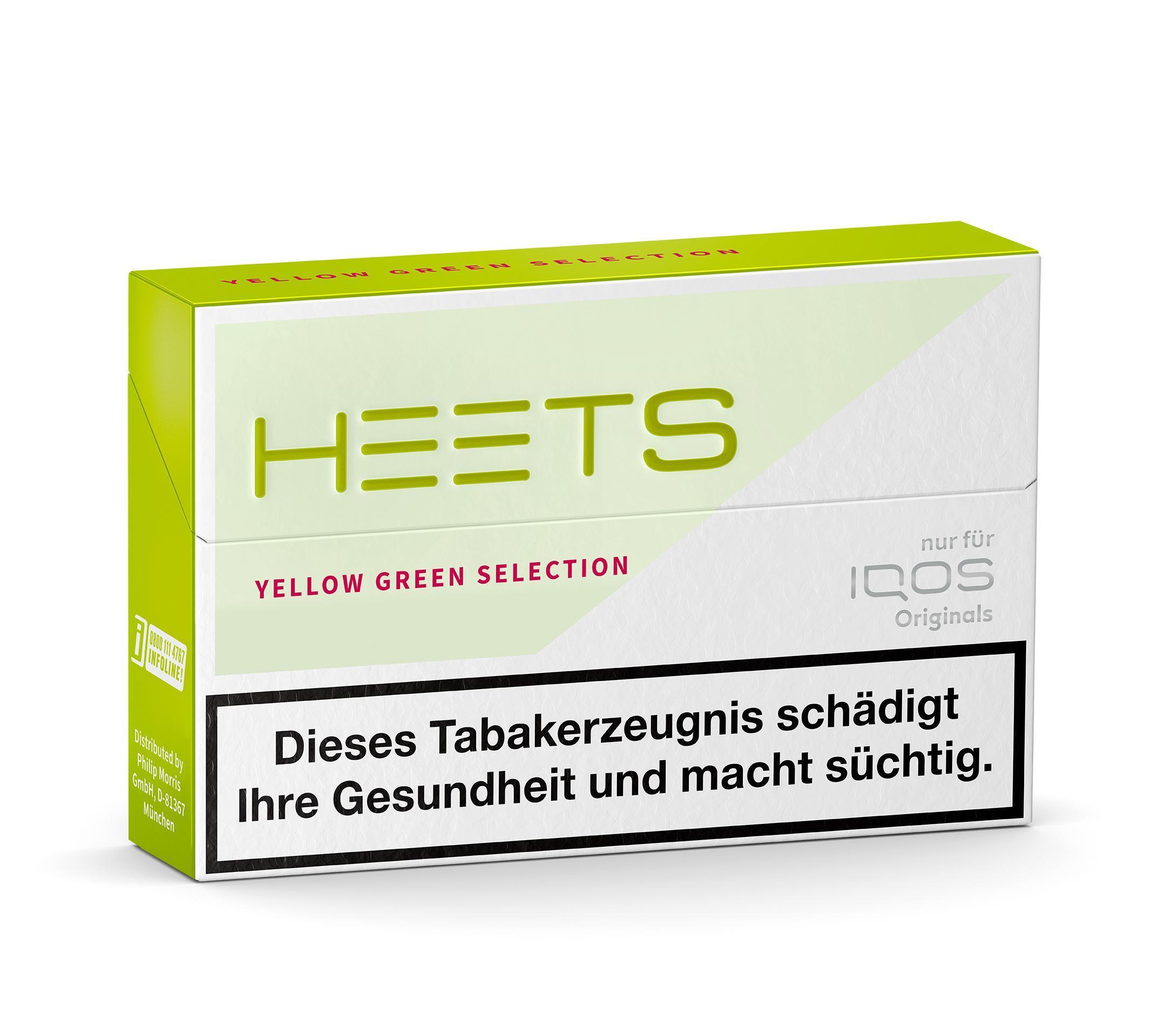 Heets Yellow Green Selection 7,50 EUR - 10 x 20 Sticks