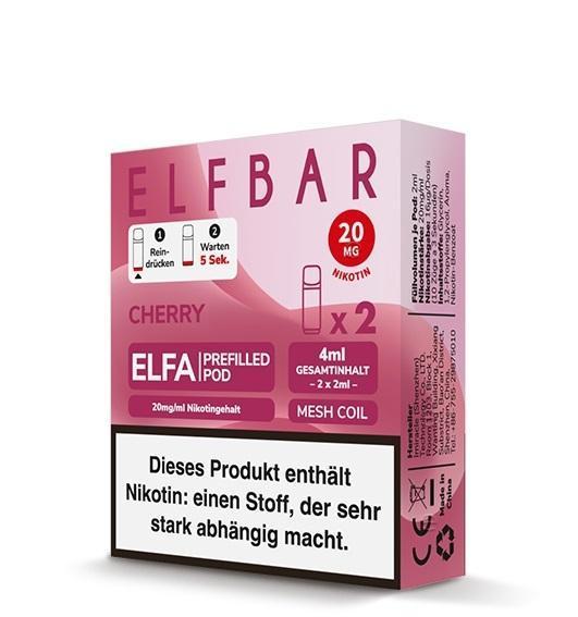 ElfBar ELFA Pods Cherry 20mg - 10 x 2er Pack Kirsche Pods