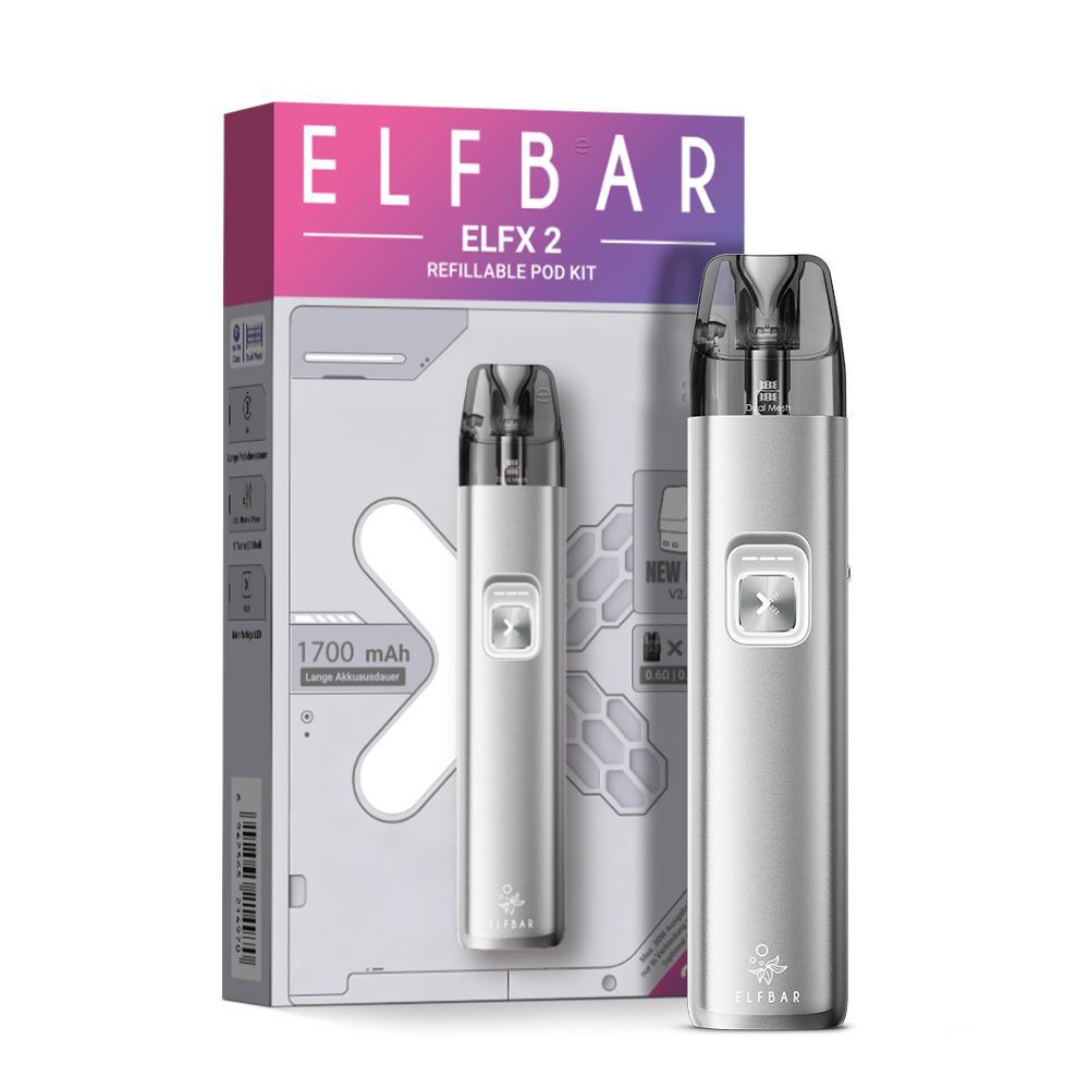 ElfBar ELFX 2 Device Kit Titanium Silver