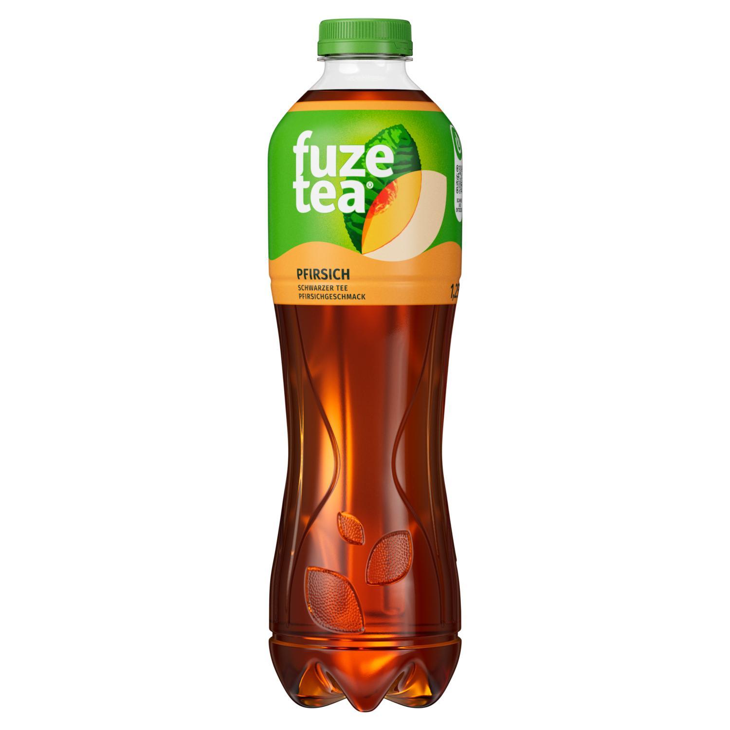 Fuze Tea Schwarzer Tee Pfirsich - 6 x 1,25l Flasche