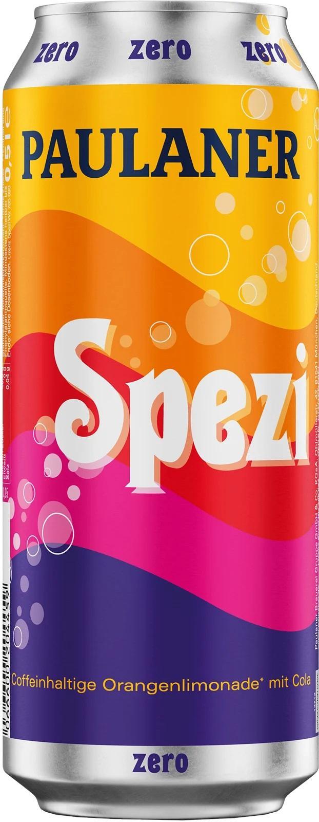 Paulaner Spezi Zero - 24 x 0,5l Dose