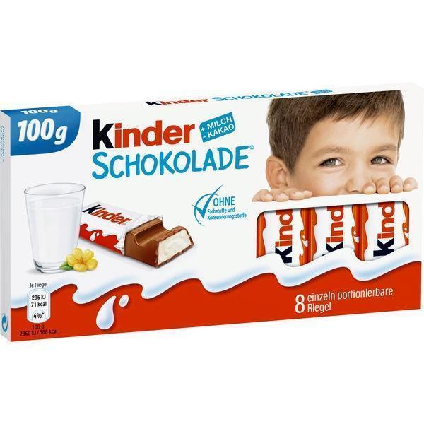 Kinderschokolade 100g Tafeln - 10 x 100g Tafeln