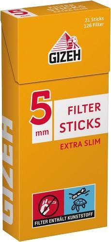 GIZEH Tip-Sticks extra slim 5 mm - 10 x 126 Stück