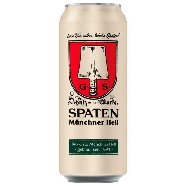 Spaten Hell 5,2% 24 x 0,5l Dose DPG Dosen