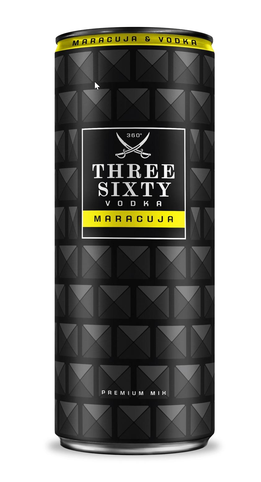 Three Sixty Vodka Maracuja 10% 12 x 0,33l DPG Dosen