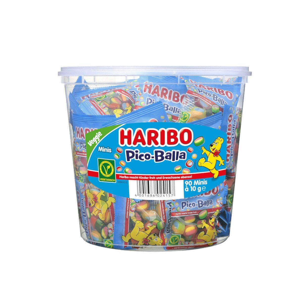 Haribo Pico Balla Mini Beutel - 100 Stück in der Dose